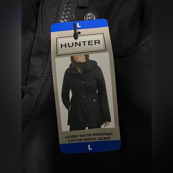 NWT Hunter Women's Water Resistant Jacket in Black - Picture 8 of 13
